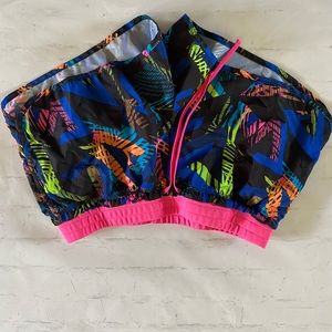 Multicolored activewear shorts